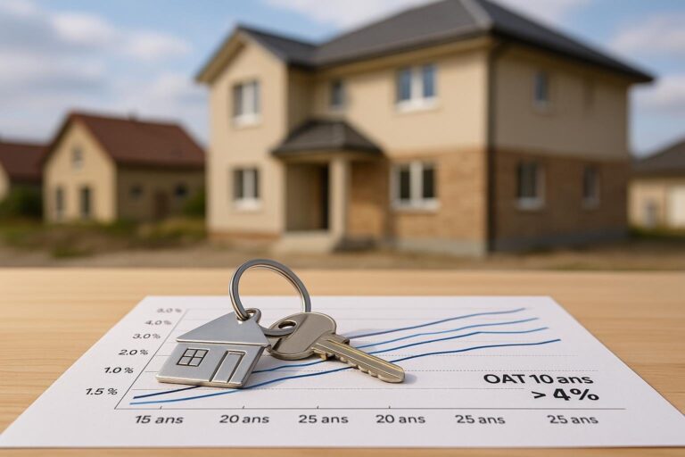 Crédit immobilier : les taux repartent à la hausse en septembre 2026, avec l’OAT 10 ans au-dessus de 4 %