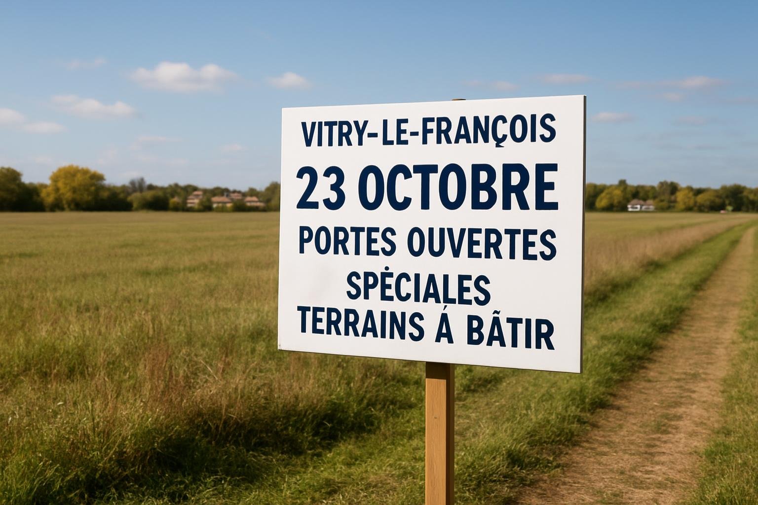 Vitry-le-François : une porte ouverte dédiée aux terrains à bâtir le 23 octobre