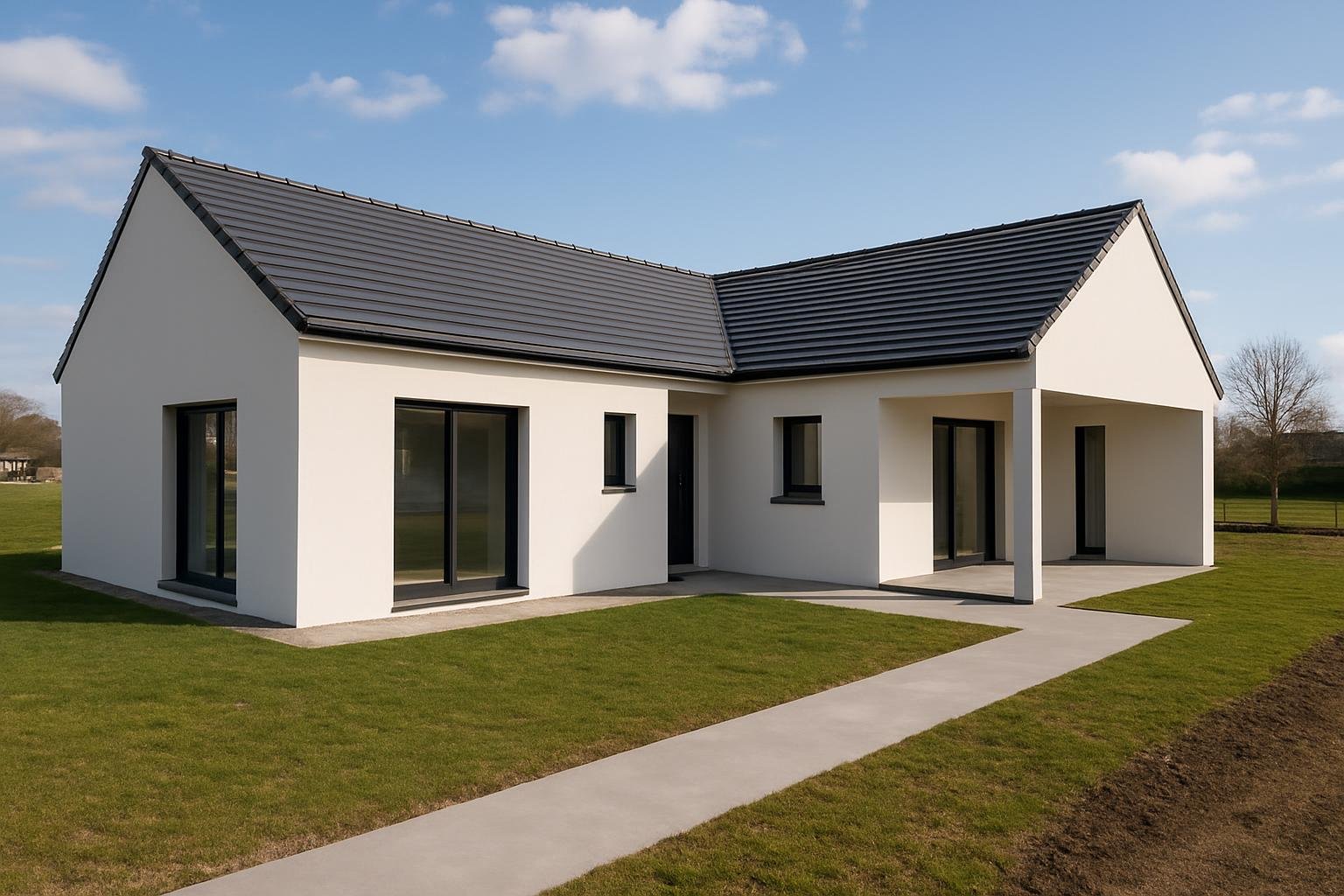 Dans l’Aisne, une maison de plain-pied en L présentée au public à Braine